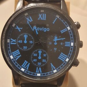 Rovigo Black/Blue Men's Watch